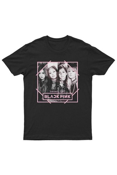 MAGORS Tricou negru pentru copii cu imprimeu Blackpink