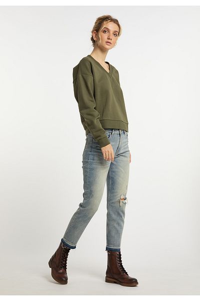 Dreimaster Sweatshirt Mit V-ausschnitt