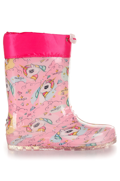 Kiko Kids Rainbowa Unicorn Su Geçirmez Kız Çocuk Yağmur Çizmesi