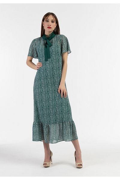 Faina Midikleid aus Chiffon