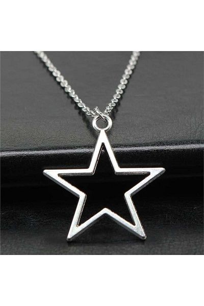 Köstebek Basic Star Framed Necklace