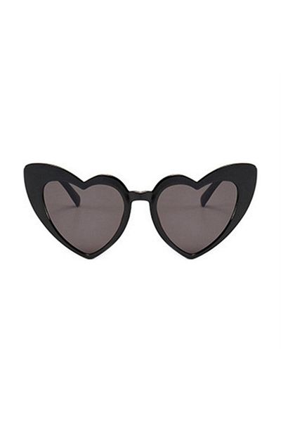Köstebek Black Heart Rimmed Design Cat Eye Sunglasses