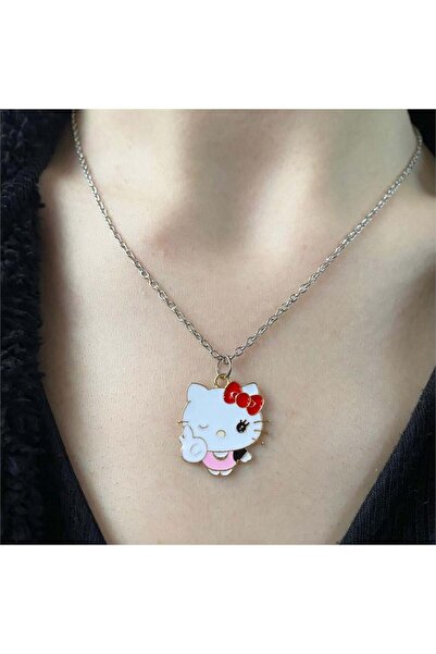 Köstebek Hello Kitty Cool Emoji Kolye
