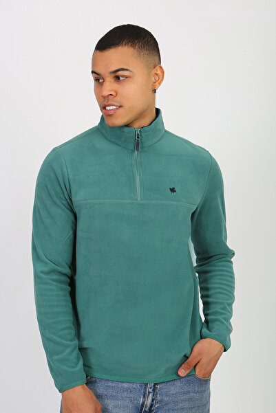 UOMOPARK 6001 Regular Fit Anti-Pilling Non-Pilling Bato Collar Winter Men's Fleece