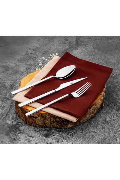 TEC-X Eva 84 Piece Knife and Spoon Set - With Storage Container Gift