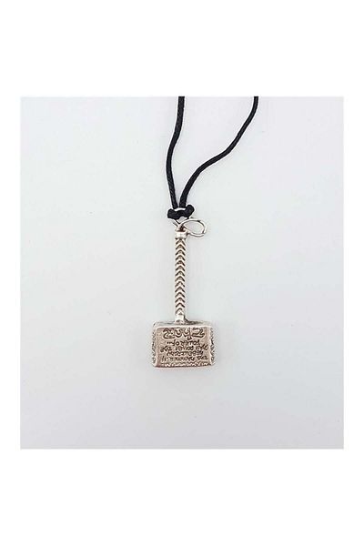 Köstebek Gray New Thor Hammer Necklace