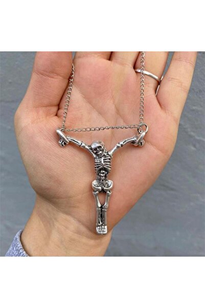 Köstebek Chain Stretched Skeleton Zincirli Kolye