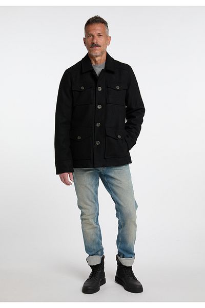 Dreimaster Übergangsjacke Aus Wollgemisch