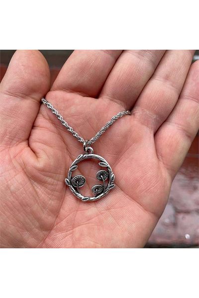 Köstebek Mushroom Circle Chain Necklace