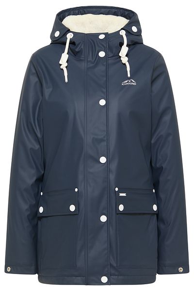 Icebound Regenjacke Mit Faux-fur Innenfutter