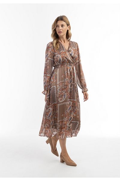 USHA Maxikleid mit Paisley-Print