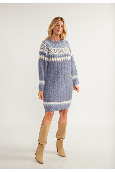 usha blue label Strickkleid
