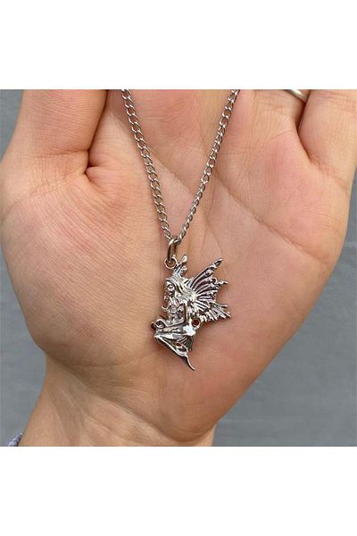 Köstebek Mythological Angel Chain Necklace
