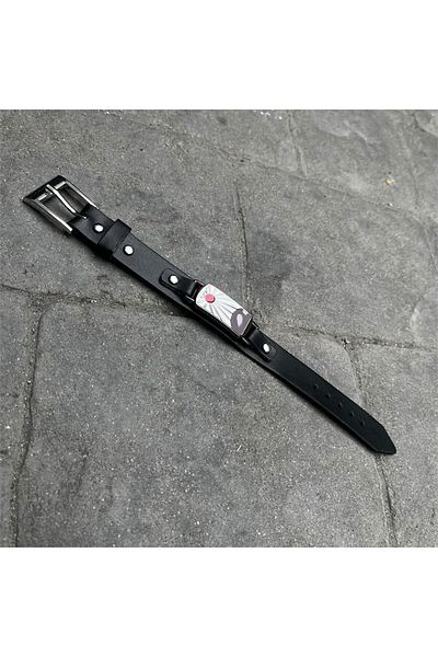 Köstebek Anime Demon Slayer: Kimetsu No Yaiba Tanjiro Leather Bracelet