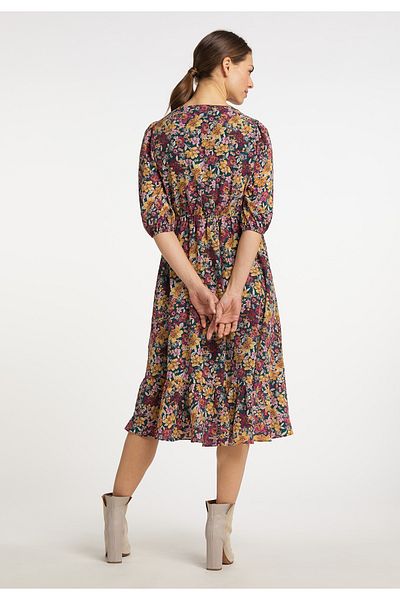 USHA Midikleid Mit Blumenprint