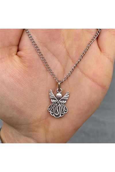 Köstebek Embroidered Angel Chain Necklace