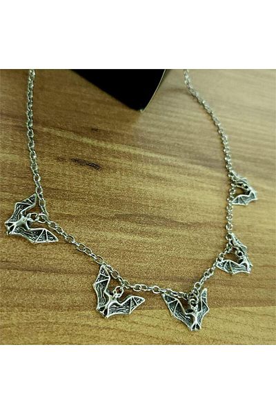 Köstebek 5-Piece Bat Motif Necklace