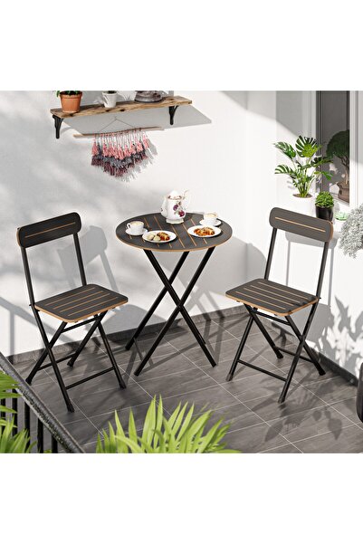 Güzelkan Bistro Takım Bahçe Masa Sandalye Yuvarlak