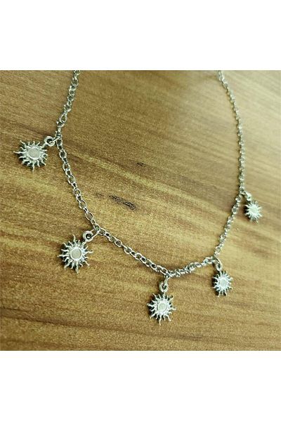 Köstebek 5-Piece the Sun Motif Necklace