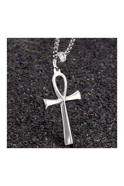 Köstebek Peace Cross Chain Necklace