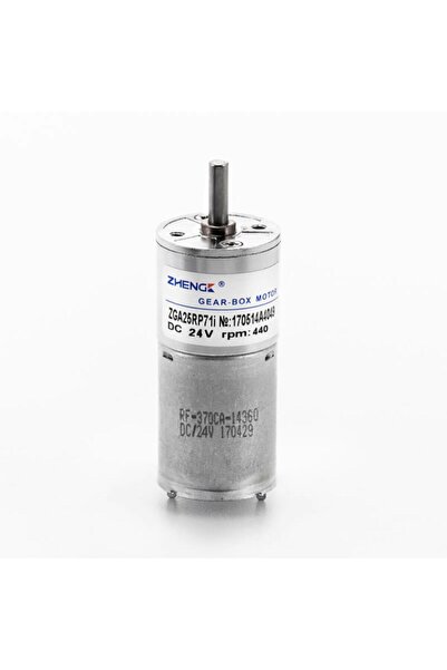 Genel Markalar 24v 440rpm Zga25-370 Redüktörlü Dc Motor Metal Dişli Yüksek To...