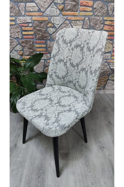 COVER TEKSTİL Osmanlı desenli büyük oval sandalye kılıfı