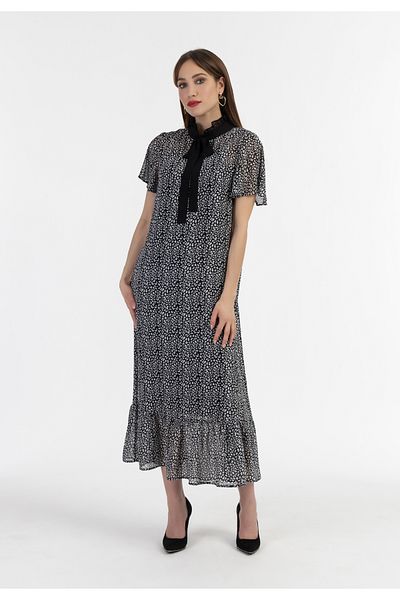 Faina Midikleid aus Chiffon