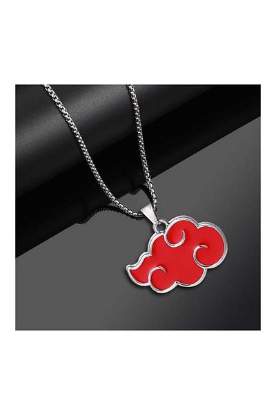 Köstebek Anime Naruto Shippuden: Akatsuki Clouds Chain Necklace