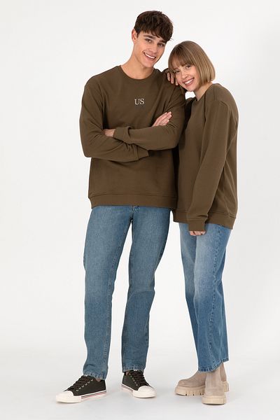U.S. Polo Assn. Men's Khaki Basic Sweatshirt 50293420 -Vr027