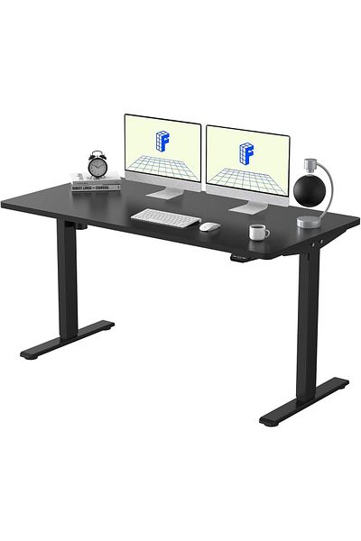 Mahmayi Flexispot Modern Electric Desk Workstation with LED Display and USB Port, Ideal Home and Office