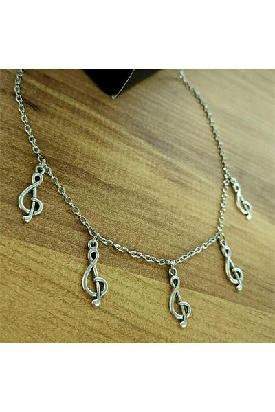 Köstebek 5-Piece Left Key Motif Necklace