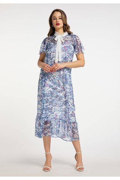 Faina Midikleid mit Allover-Print