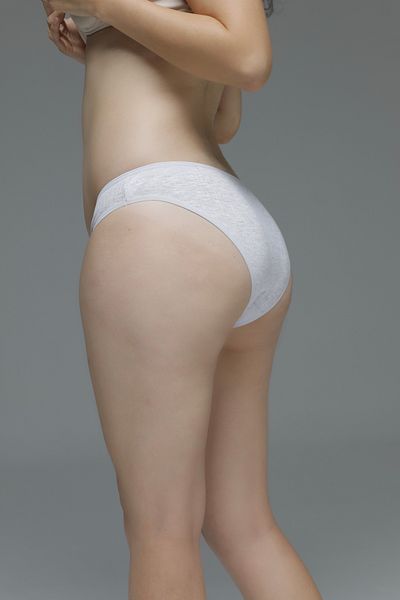 MİSTİRİK Chiloți din bumbac elastic cu nervuri model Taranto Culoare gri