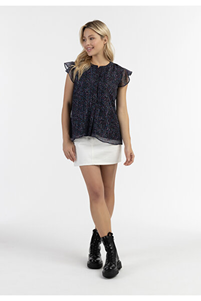 DreiMaster Vintage Μπλουζέν πουκάμισο mit Rüschen rmeln