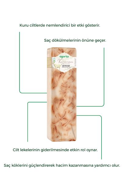 Agarta 1400 gr Natural Handmade - Goat Milk Soap