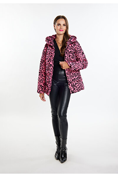 Faina Steppjacke mit Leo-Print