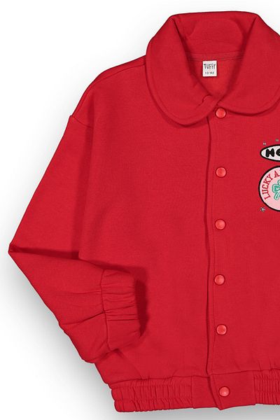 Harika KIDS Girl's Medium Thickness Basic College Jacket-Cardigan