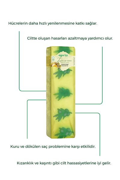 Agarta Natural Handmade Soap with Olive Oil - 1400 gr