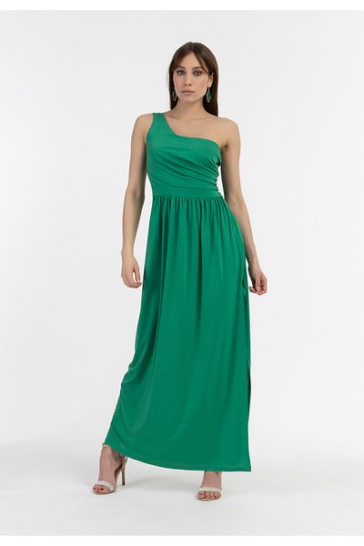 Faina Langes Kleid mit einer Schulter