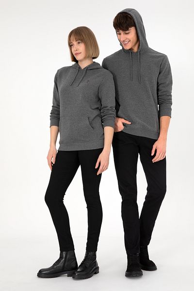 U.S. Polo Assn. Men's Anthracite Melange Base Sweatshirt 50295167 -Vr081