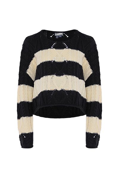 Dreimaster Pullover Mit Streifen