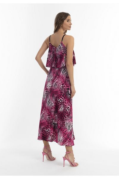 Faina Maxikleid mit Animal-Print