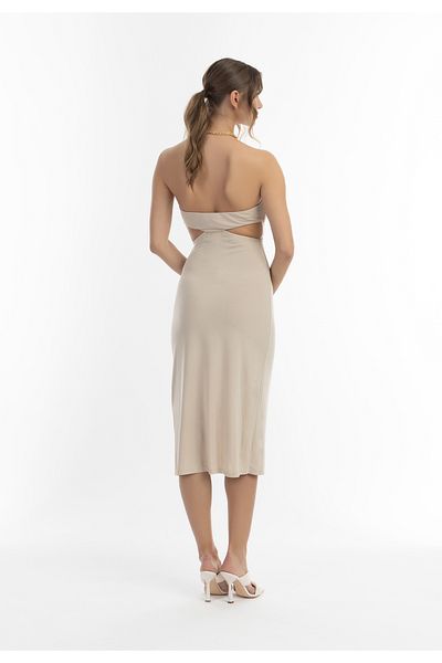 Faina Midikleid mit Cut-outs