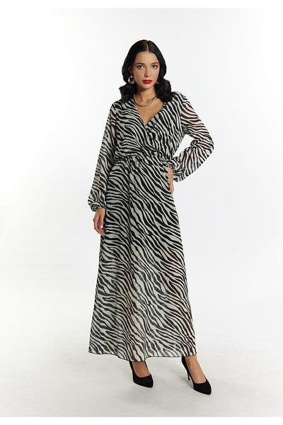 Faina Kleid mit Zebra-Print