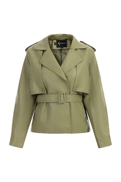 Faina Jacke aus Lederimitat