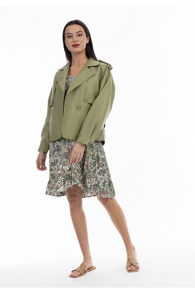 Faina Jacke aus Lederimitat