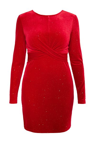 Faina Glitzerndes Samtkleid