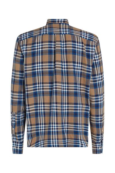 Tommy Hilfiger Men's Square Print Shirt - Navy Blue