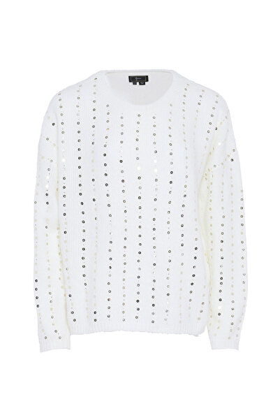 Faina Strickpullover mit Pailletten