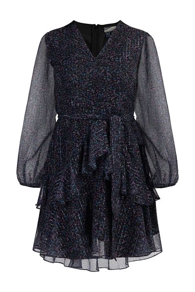 Dreimaster Midi Langarmkleid